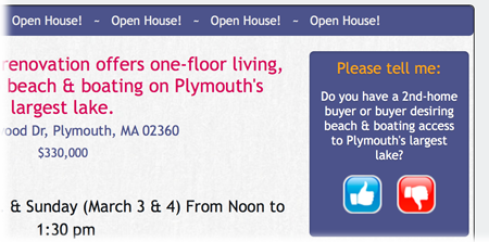 Example of a eflyer poll question