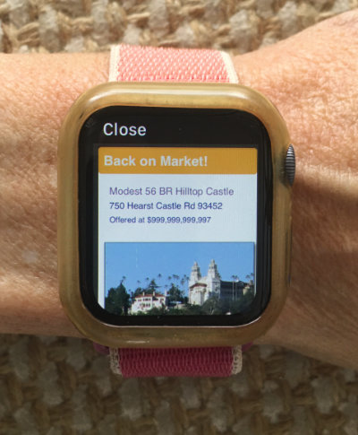 A MondoFlyers eflyer is even readable on a smartwatch