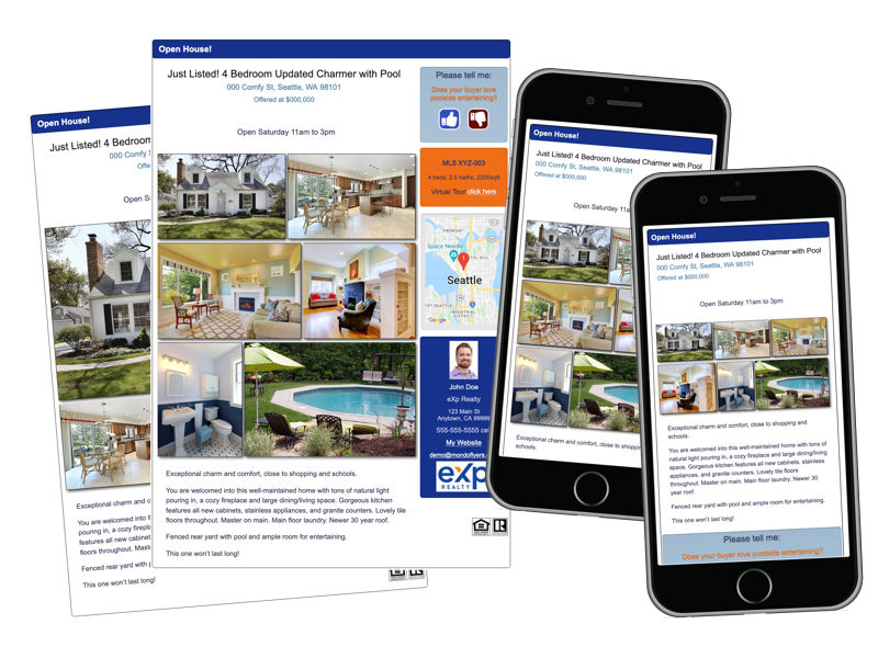 sample of a custom brokerage themed MondoFlyers template