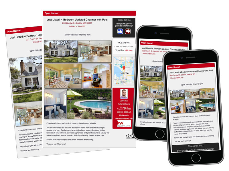 sample of a custom brokerage themed MondoFlyers template