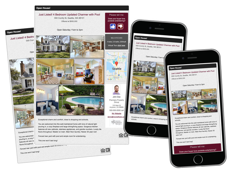 sample of a custom brokerage themed MondoFlyers template