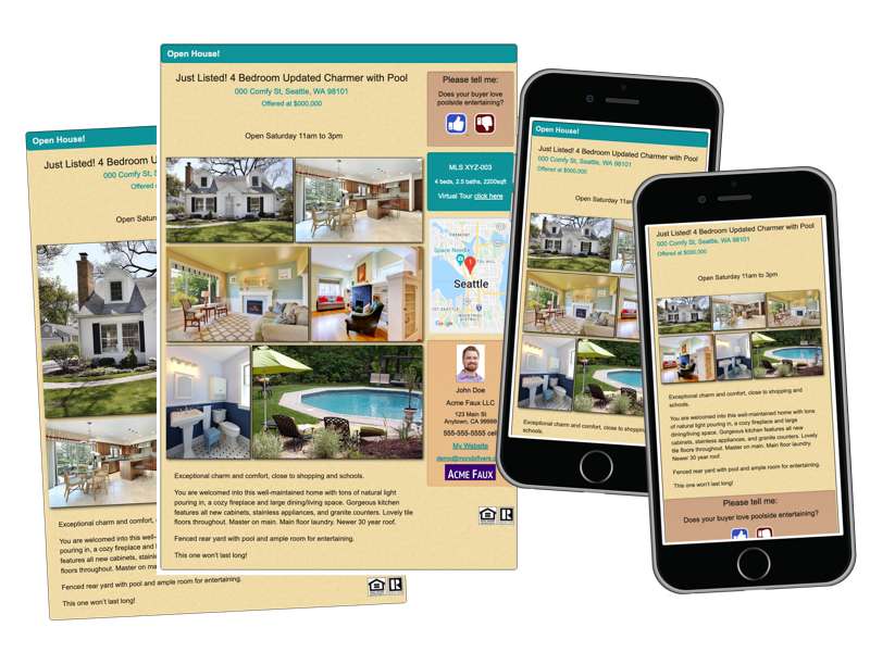 sample of the Santa Fe themed MondoFlyers template