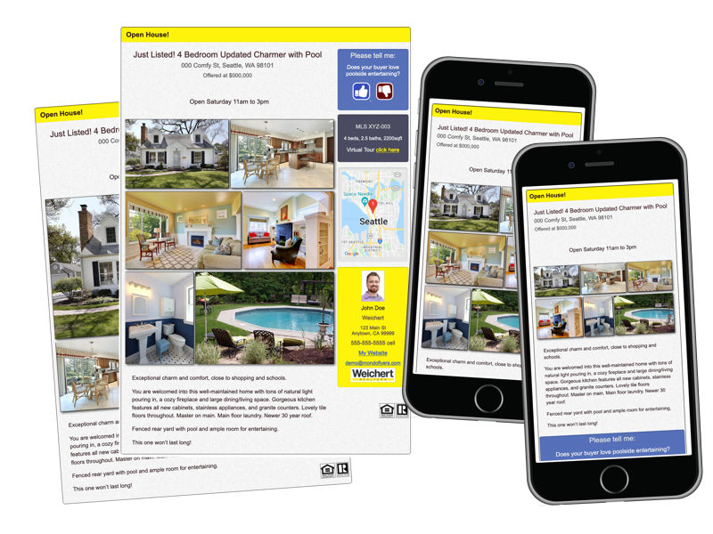 sample of a custom brokerage themed MondoFlyers template